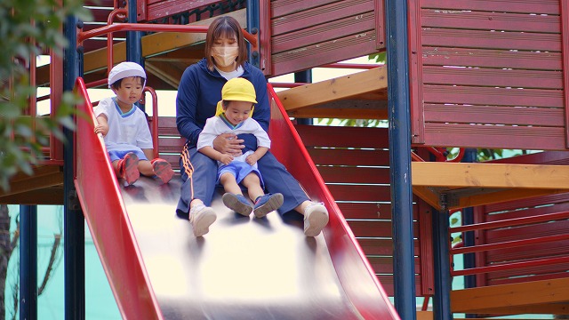 みんなが遊べる道具・園庭